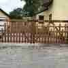 picket 5 bar gates in driveway 01787 224848