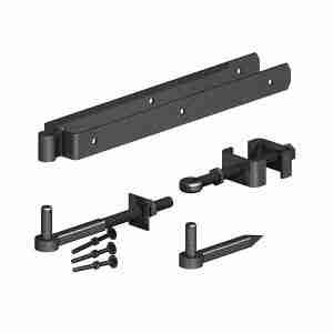 adjustable field gate set on pins - tarmec and croft fencing and gates ltd 01787 224848