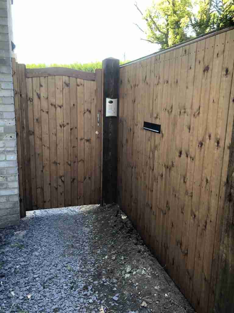 Side Gate with Automated Access - Braintree - Tarmec and Croft 01787 224848