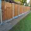 Closeboard Panels on Concrete Tarmec and Croft fencing and gates ltd 01787 224848