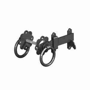 Ring latch alone black - tarmec and croft fencing and gates ltd 01787 224848