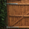 adjustable hook and band galvanised on softwood gate - tarmec and croft fencing and gates 01787 224848