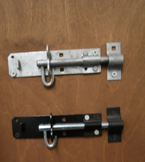 pad bolts both black and galv - tarmec and croft fencing and gates ltd 01787 224848