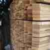 pointed picket end view of stacked stock - tarmec and croft fencing and gates ltd 01787 224848