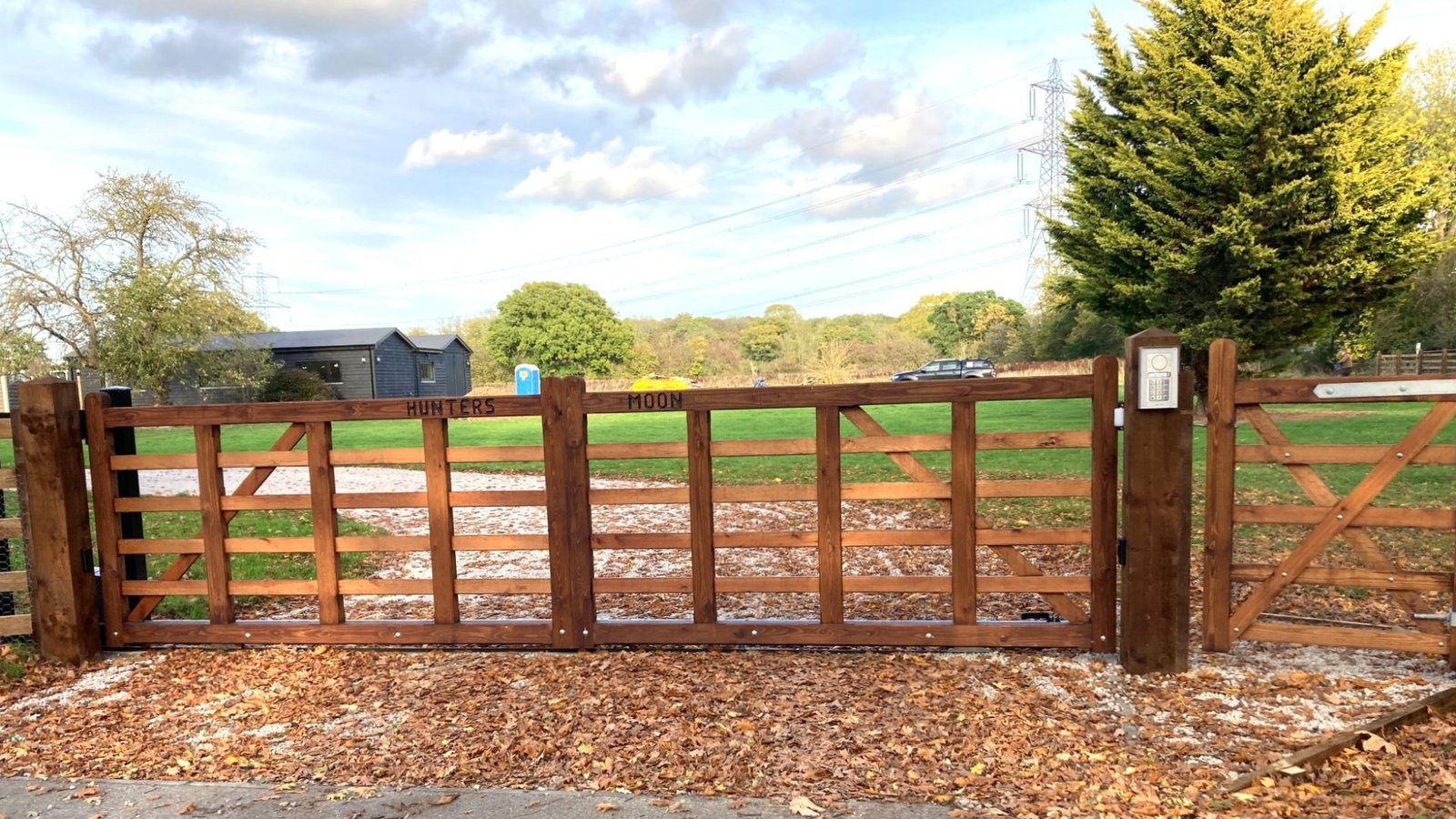 Bespoke sliding automated 5 Bar gates in Essex