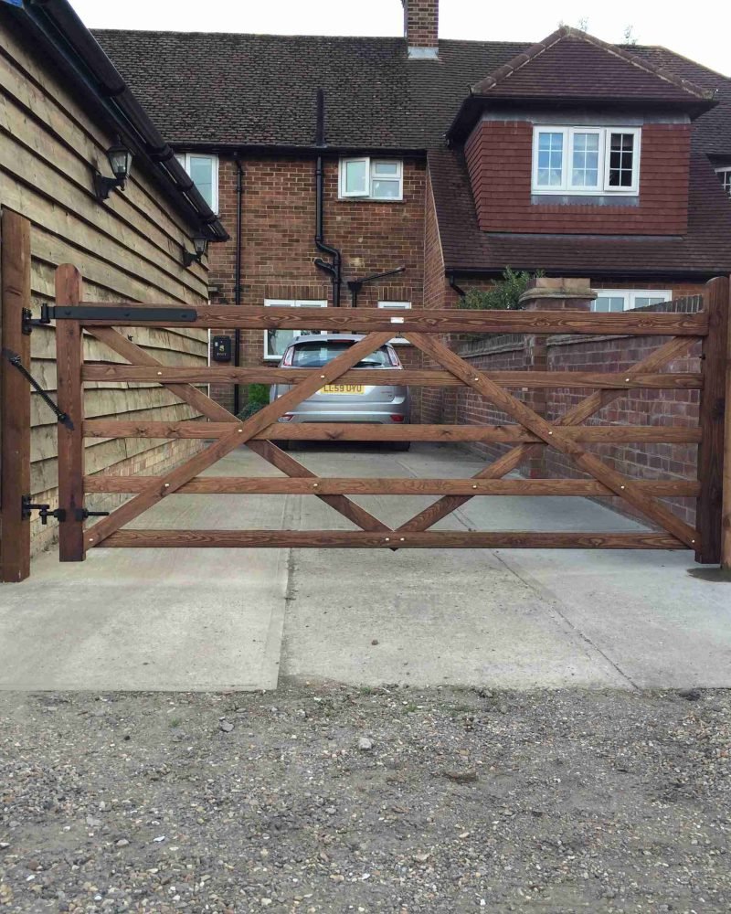 Tiptree 5 Bar Made to Measure Gate Tarmec and Croft fencing and gates 01787 224848