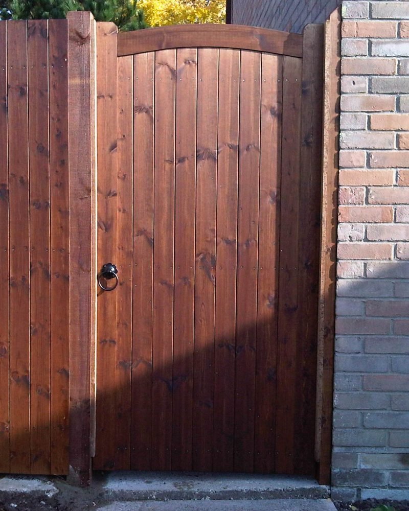 Arch Topped Sudbury Softwood Gate Tarmec and Croft