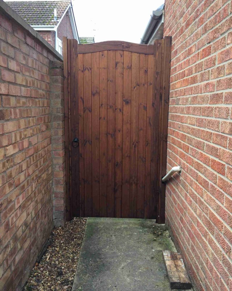 Essex Side Gate Treated softwood made to measure Tarmec and Croft fencing and gates 01787 224848