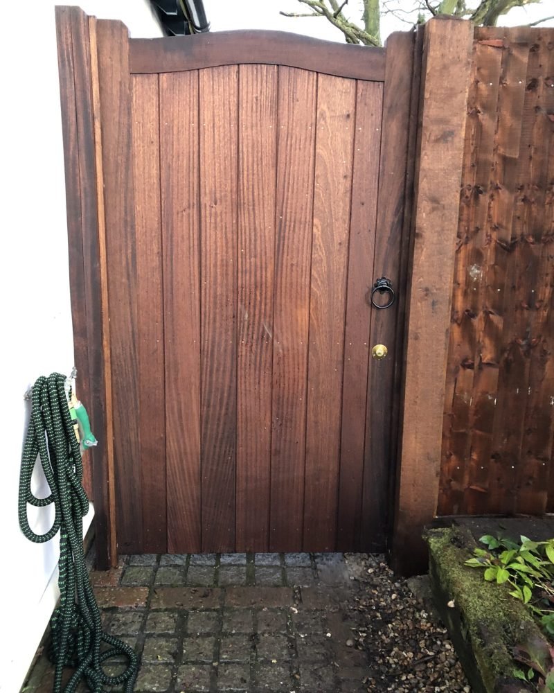 Essex Side Gate in Sapele Hardwood Tarmec and Croft