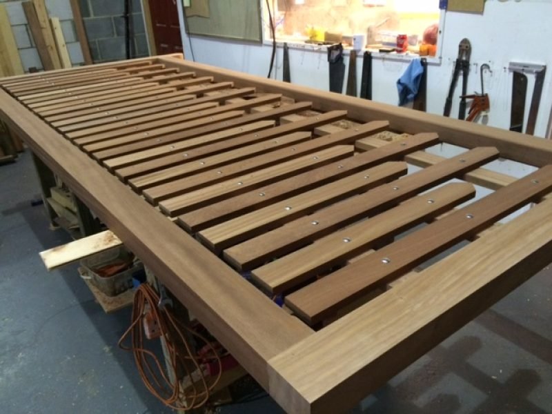 Hardwood driveway gates being manufctured in Essex